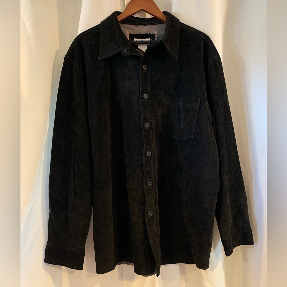 Norm Thompson‎ Vintage Black Leather Jacket Size X-Large